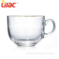 Lilac 500ml handgjorda kaffekoppar i glas